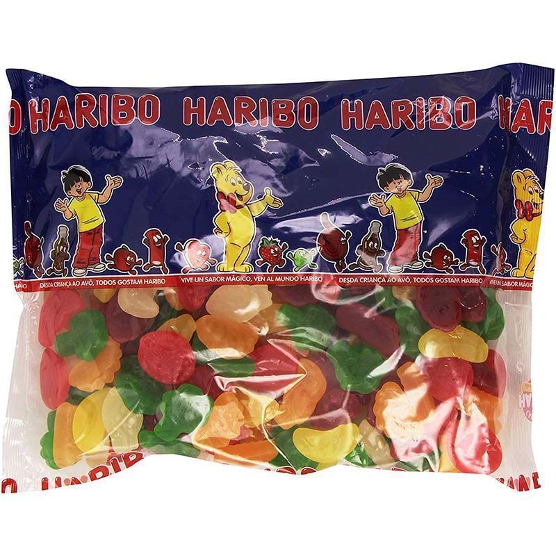 ↣ Gominolas de azúcar Mix Tropical frutas mini (1 kg) - Sin gluten - Haribo