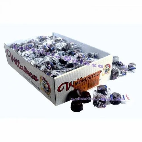 Caja de Morenitos Villaseco de chocolate negro
