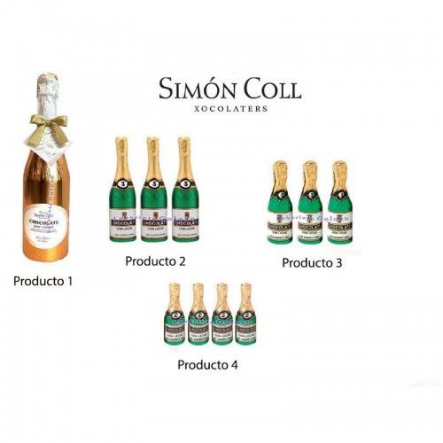 Botellas de Chocolate Simón Coll.
