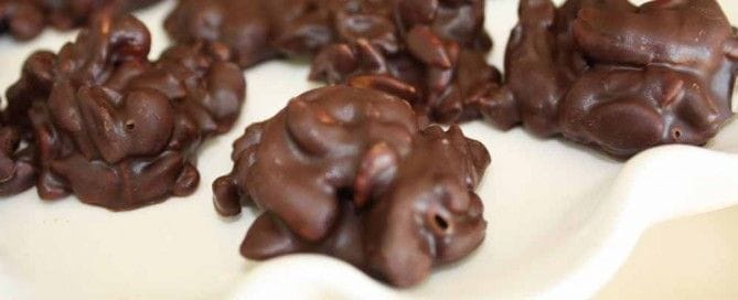 Frutos secos cubiertos de chocolate