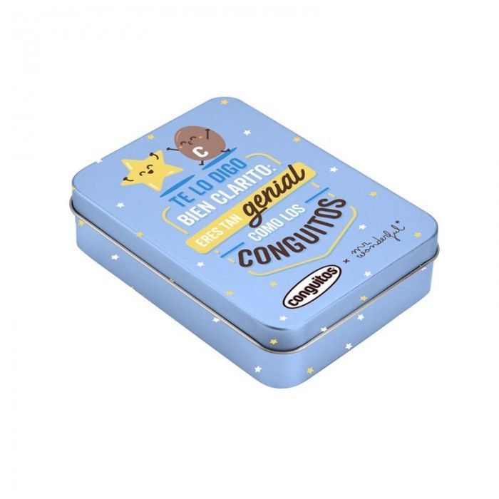 Lata Pequeña Conguitos Azul Mr. Wonderful 18g