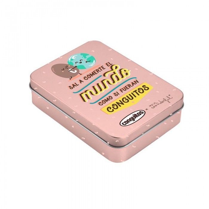Lata Pequeña Conguitos Rosa Mr. Wonderful 18g.