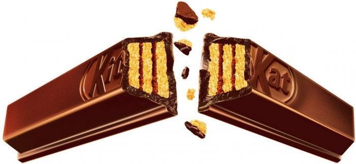 Chocolatina Kit kat de Nestlé Negro