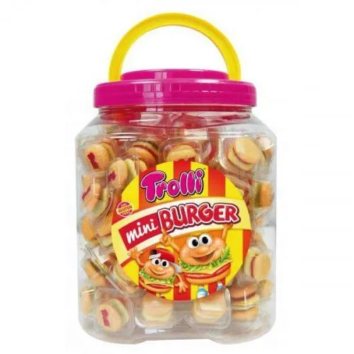 Mini Hamburguesas de Gominolas Trolli 90 Uds