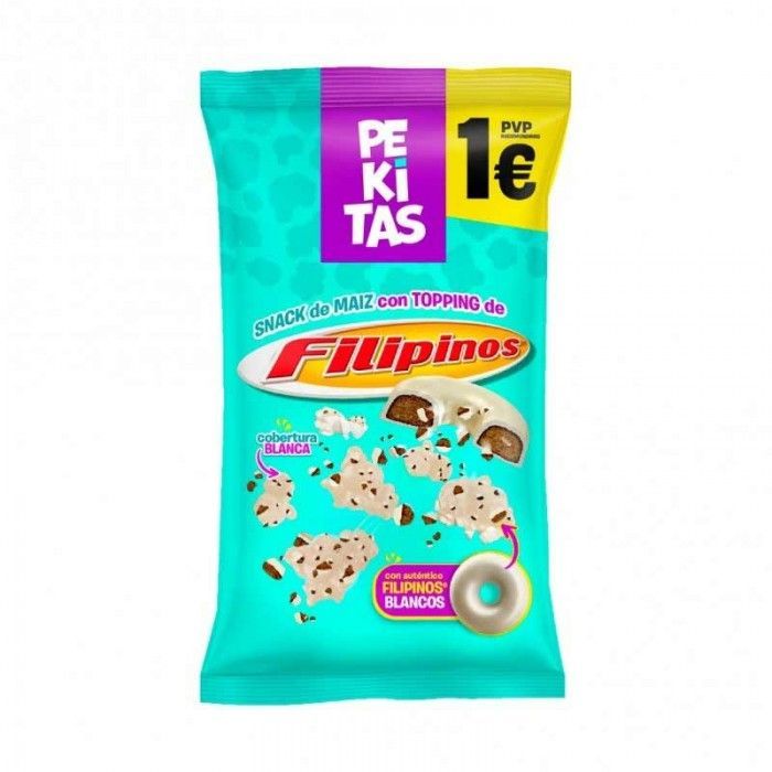 Pekitas Filipinos Chocolate Blanco 80g 15 Uds