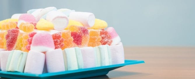 hacer tarta de chuches